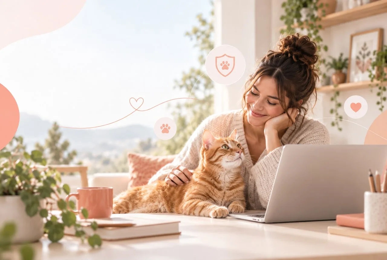 Cat owner considering pet insurance multiple cats